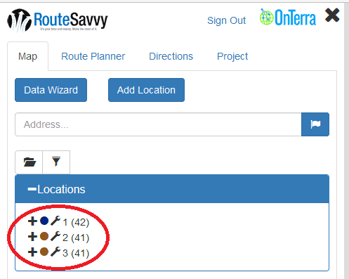 Route Planner Features – Folders | RouteSavvy Route Planner