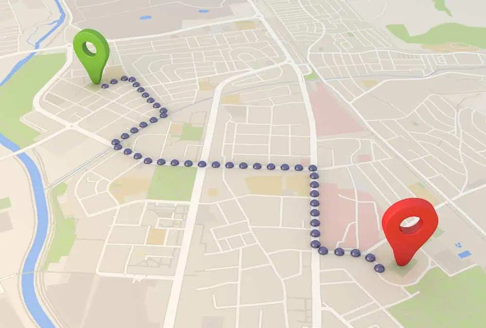 Web map of an efficient route | RouteSavvy Route Planning Software