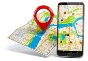 Smartphone & City Map | Route Builder Service for RouteSavvy Route Planning Software