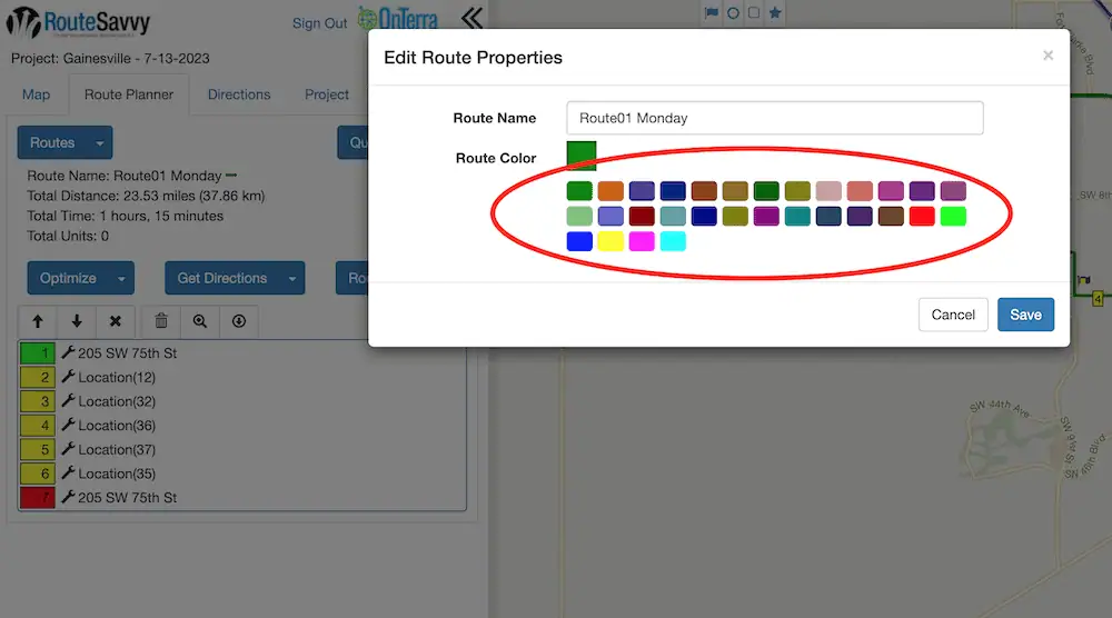 RouteSavvy Screenshot | RouteSavvy Route Visualization Tools