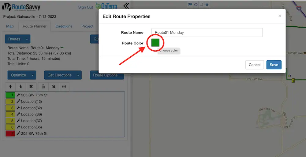 RouteSavvy Screenshot | RouteSavvy Route Visualization Tools