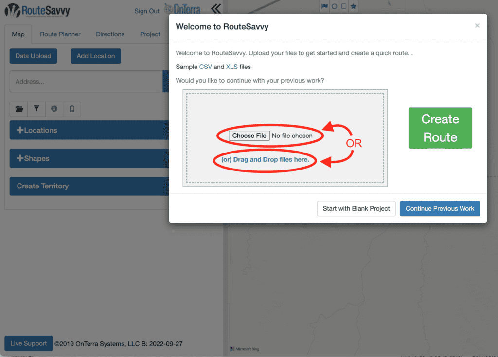 RouteSavvy Screenshot | RouteSavvy Quick Route Tutorial | RouteSavvy.com