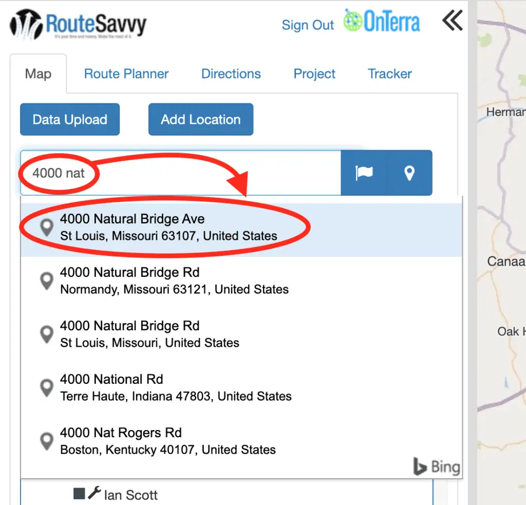 RouteSavvy Screenshot | RouteSavvy Address Management Tutorial | RouteSavvy.com