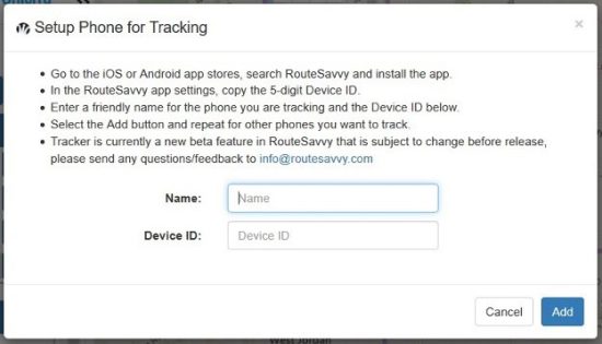 Setup Phone Tracking